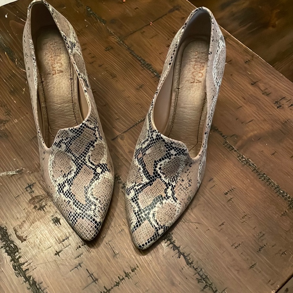 Lucca Lane leather snakeskin booties !